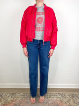 Leon Bomber in Red - The Shoe Hive