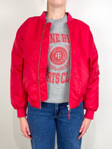 Leon Bomber in Red - The Shoe Hive