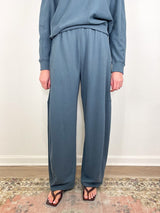 Light Weight Sweatshirting Winslow Pant in Blue Grey - The Shoe Hive