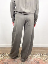 Light Weight Sweatshirting Winslow Pant in Dark Stone - The Shoe Hive