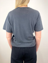 Lili Tee Snake in Washed Black - The Shoe Hive