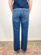 Lindz Low Rise Easy Straight w/ Tuxedo Stripe in Liro - The Shoe Hive