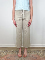 Linen Blend Straight Leg Pant in Bamboo - The Shoe Hive