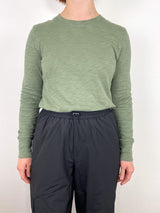 Long Sleeve Ribbed Cuff Crewneck by Agave - The Shoe Hive