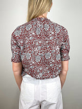 Los Altos Top in Clay Floral - The Shoe Hive