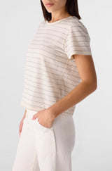 Lovely Tee in Bone/Grey - The Shoe Hive