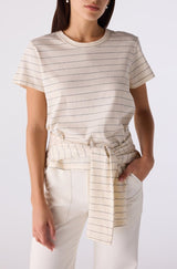 Lovely Tee in Bone/Grey - The Shoe Hive