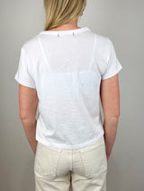 Lovey Tee in White - The Shoe Hive