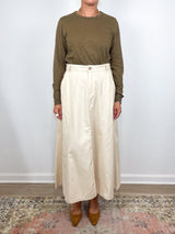 L/S Crew Back Seam in Truffle - The Shoe Hive