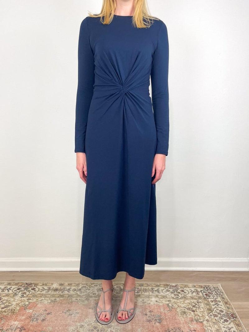 L/S Volta Dress in Navy - The Shoe Hive