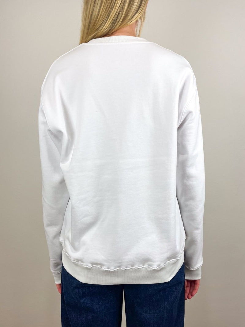 Lucky Shirt Men's Crewneck Sweatshirt in White - The Shoe Hive