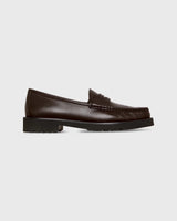 Lug Sole Loafer in Dark Brown Leather - The Shoe Hive