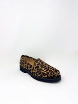 Lug Sole Loafer in Leopard Pony - The Shoe Hive