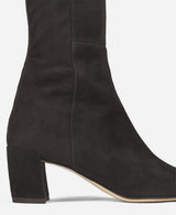 Lynn High Boot in Velour-Moss Moka - The Shoe Hive