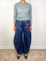 Mabel Pant in Dark Navy - The Shoe Hive