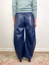 Mabel Pant in Dark Navy - The Shoe Hive