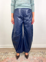 Mabel Pant in Dark Navy - The Shoe Hive