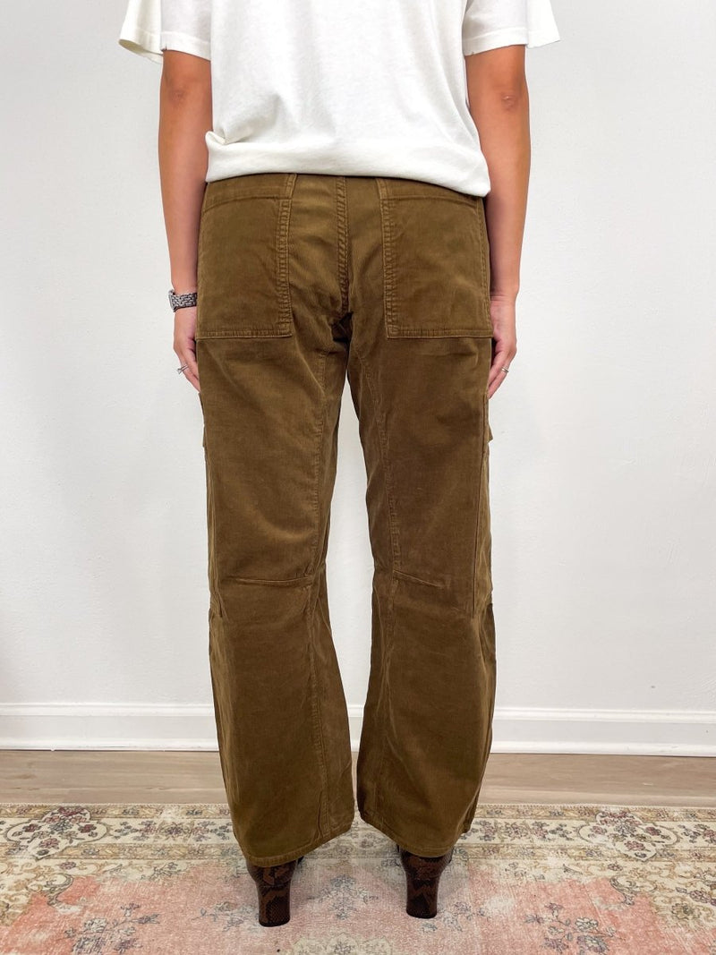 Marcelle Low Slung Cargo in Corduroy Manuka - The Shoe Hive