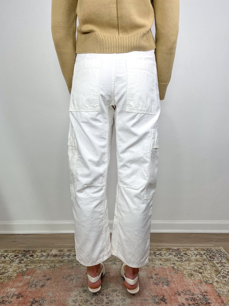 Marcelle Low Slung Cargo in Sateen Pashmina - The Shoe Hive