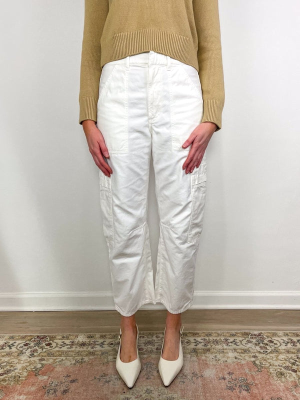 Marcelle Low Slung Cargo in Sateen Pashmina - The Shoe Hive