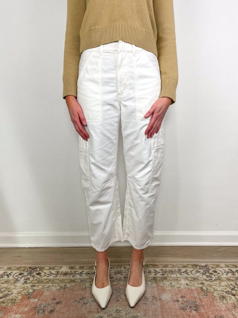 Marcelle Low Slung Cargo in Sateen Pashmina - The Shoe Hive