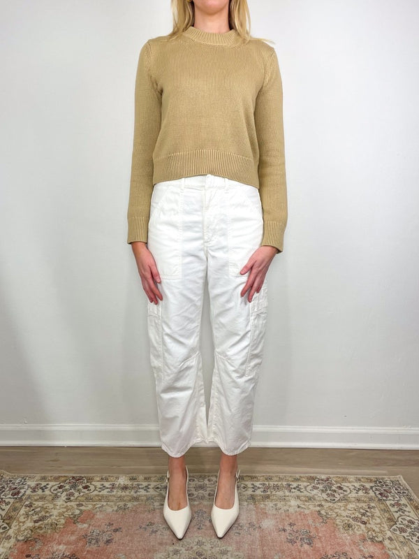 Marcelle Low Slung Cargo in Sateen Pashmina - The Shoe Hive