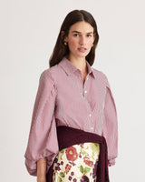 Marina Top in Deep Redwood/Optic White - The Shoe Hive