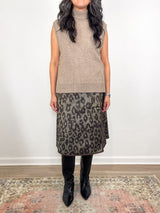 Marion Sweater in Heather Mink Cashmere - The Shoe Hive