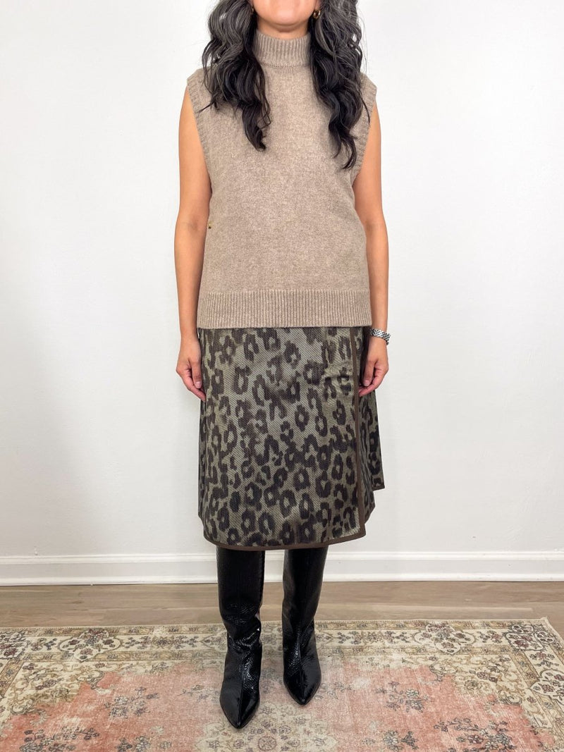 Marion Sweater in Heather Mink Cashmere - The Shoe Hive