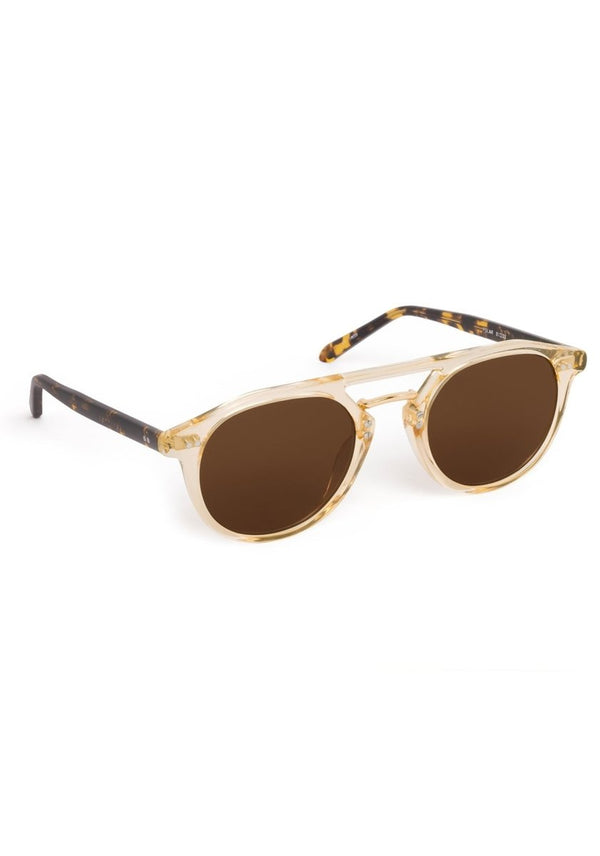 Markle in Champagne + Rue Tortoise 18K Polarized - The Shoe Hive