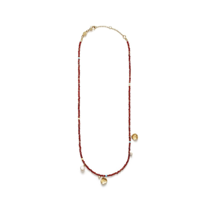 Maroon Harmony Necklace - The Shoe Hive