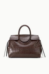 Maude Carryall in Espresso Croco - The Shoe Hive