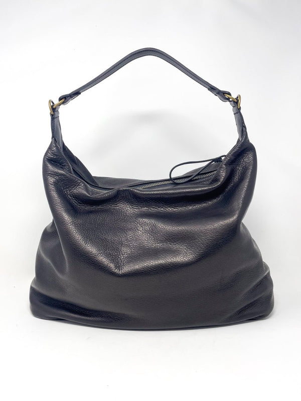 Maurice Hobo Heritage Broken in Leather in Black - The Shoe Hive