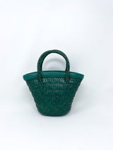 Maya Mini Cuir Tote Bag in Forest - The Shoe Hive