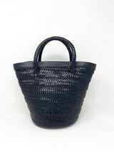 Maya Petit Cuir Tote Bag in Black - The Shoe Hive