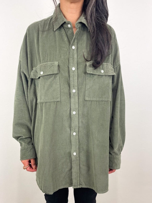 Mcloghlins Utility Shirt in Forest - The Shoe Hive