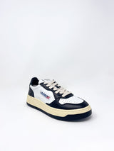 Medalist Low Sneakers in Leather White/Black - The Shoe Hive