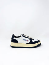 Medalist Low Sneakers in Leather White/Black - The Shoe Hive