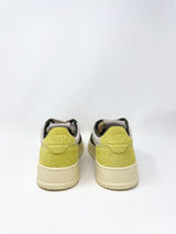 Medalist Low Sneakers Leather Suede Lemon/Forest - The Shoe Hive