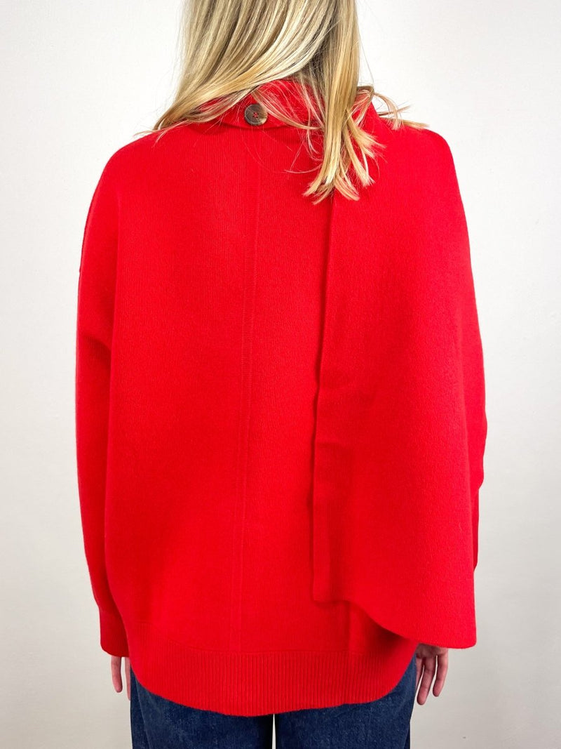 Medina Cardigan with Scarf in Tigerlily - The Shoe Hive