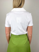 Melanie Top in Optic White - The Shoe Hive