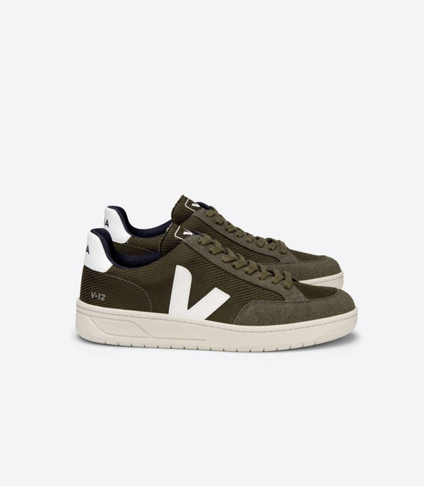 Men's V - 12 B - Mesh in Olive White - The Shoe Hive