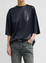 Metallic Knit Easy T in Navy - The Shoe Hive