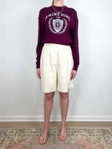 Mia Sweater in Burgundy - The Shoe Hive