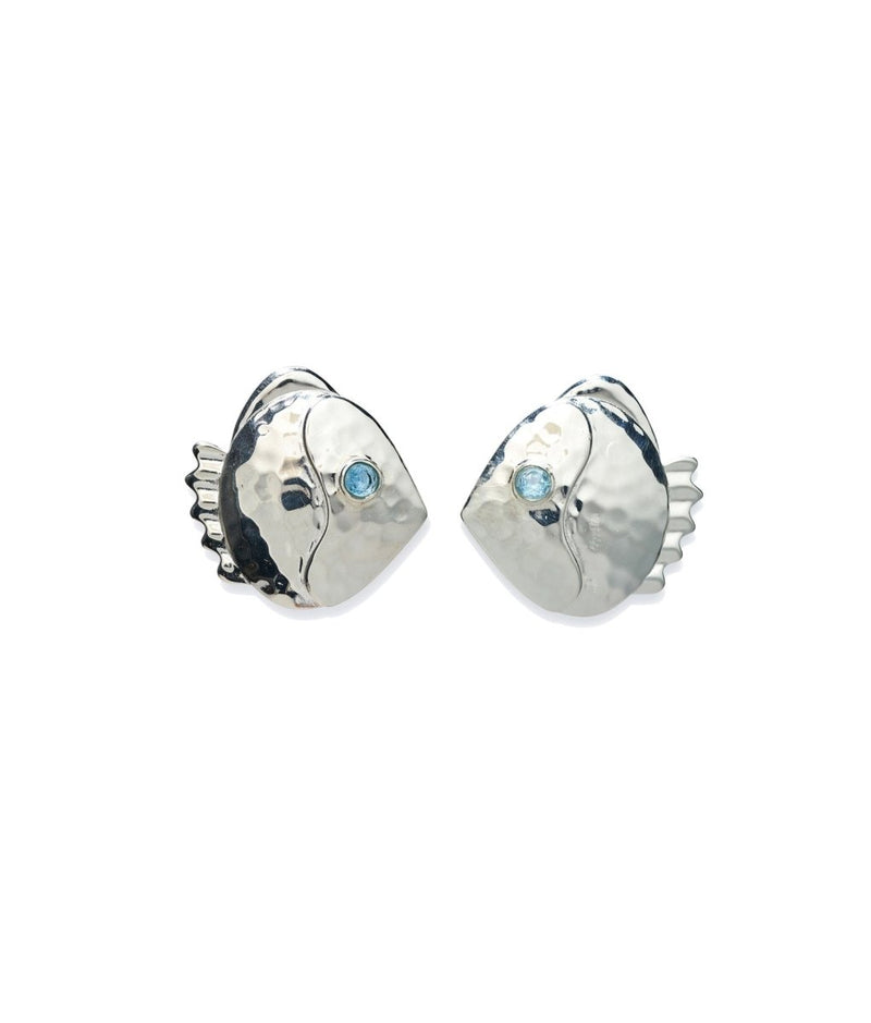 Mikuni Stud Earrings in Silver - The Shoe Hive