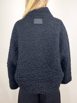 Milan Stand Collar Blouson in Black - The Shoe Hive