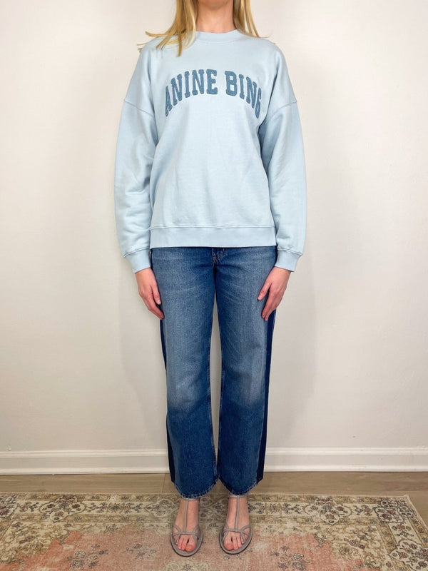Miles Sweatshirt in Pale Blue - The Shoe Hive