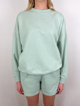 Miles Sweatshirt in Washed Seafoam - The Shoe Hive