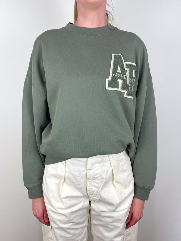 Miles Sweatshirt Letterman in Desert Sage exclusive at The Shoe Hive