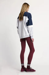 Miles Sweatshirt Sport Colorblock in Heather Grey - The Shoe Hive